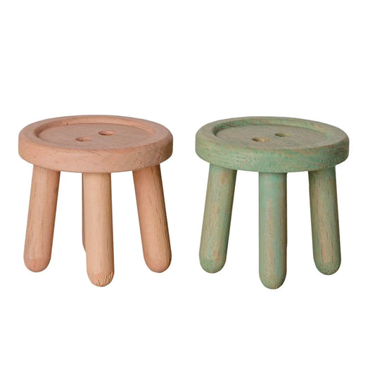 Stool Set Mouse Light Rose-Light Mint