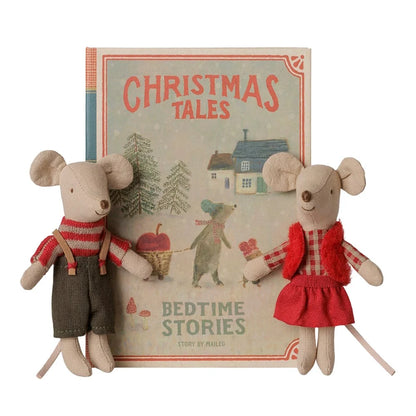 Christmas Twin Mice in Book