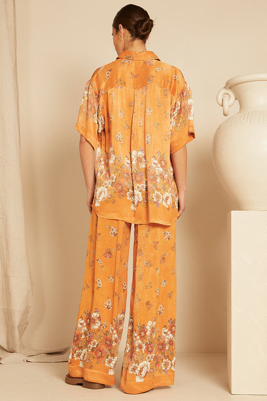 Freesia Floral Shirt Marigold