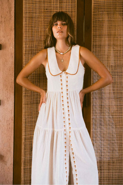 Gabby Midi Dress Cream