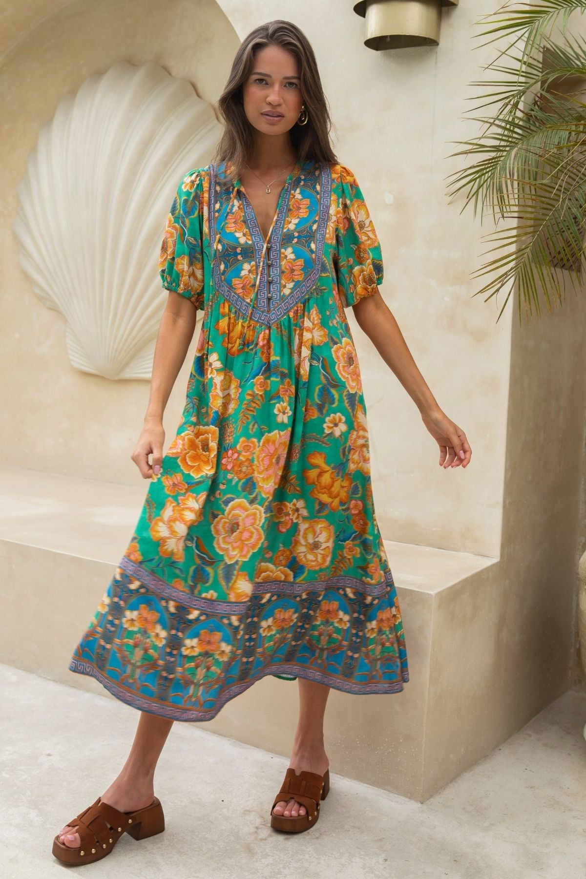 Love Letter Midi Dress - Atlantis