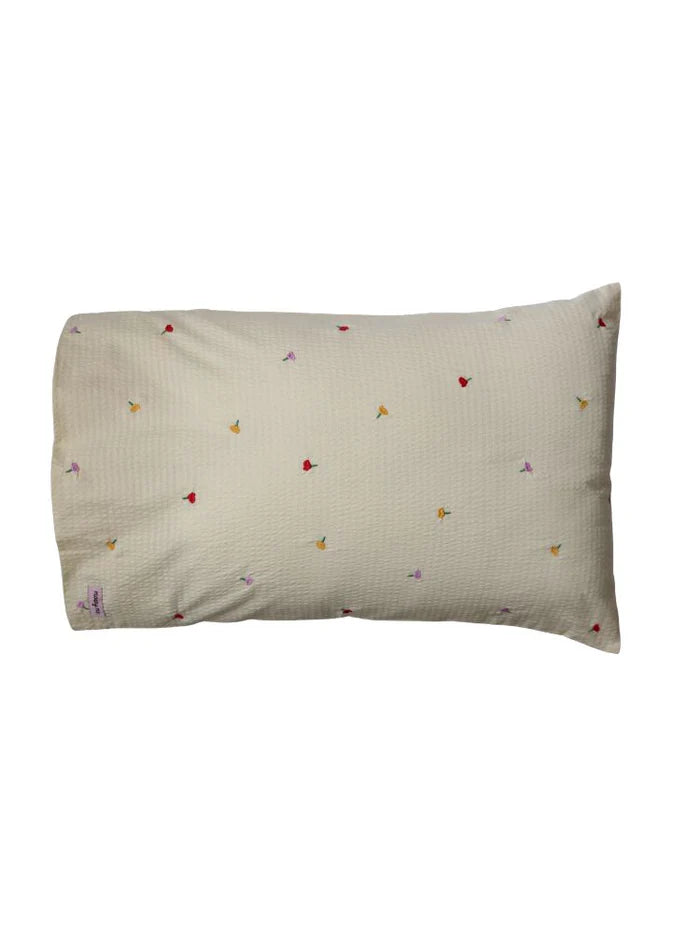 Forget Me Not Embroidered Standard Pillowcase Set