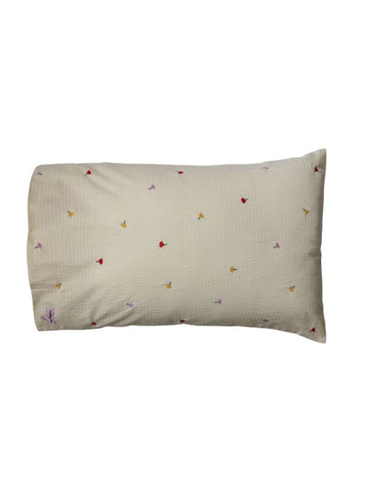 Forget Me Not Embroidered Standard Pillowcase Set