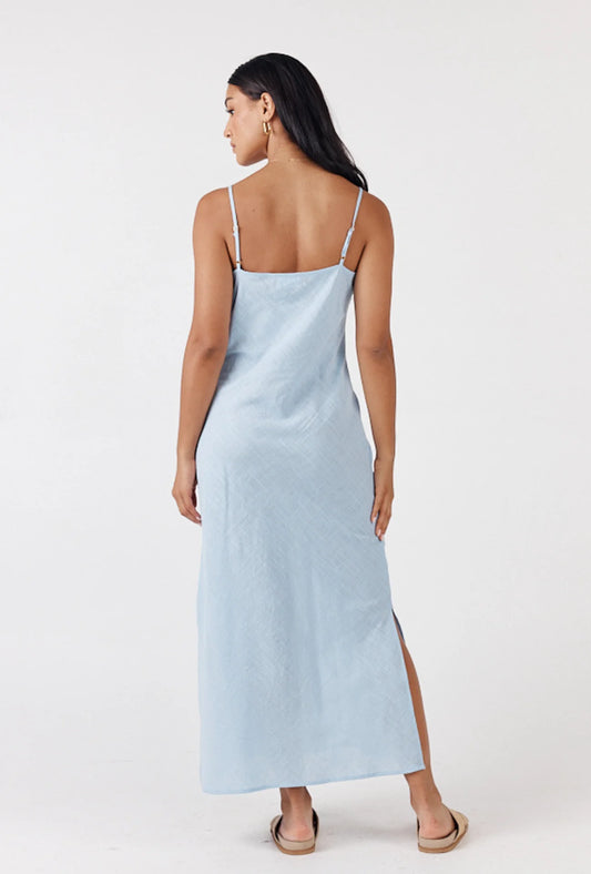 Celestial Maxi Dress Pastel Blue