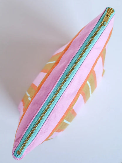 Sunrise Stripe Cosmetic Bag