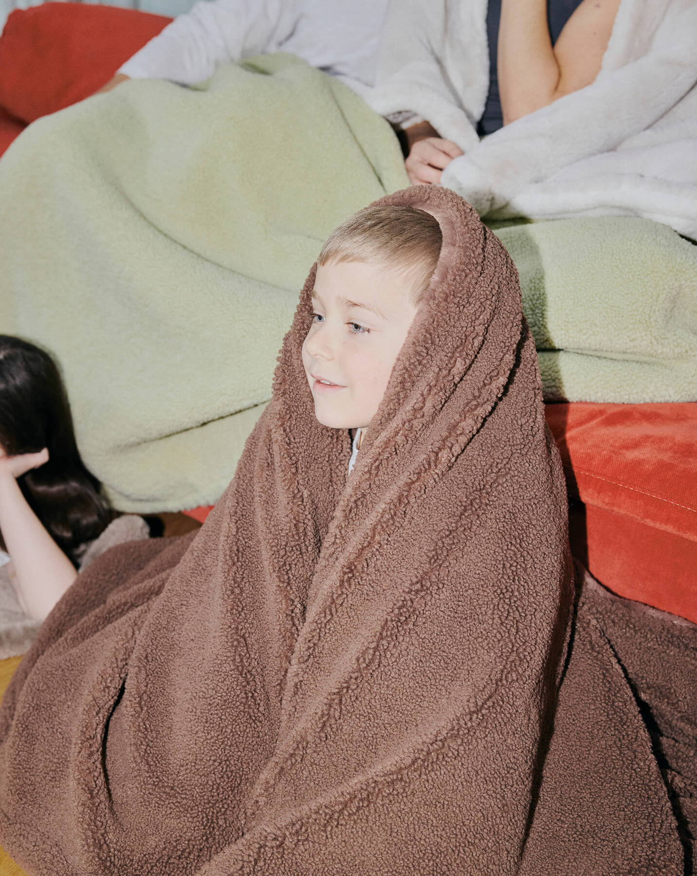 Natural Double Plush Future Fur Blanket