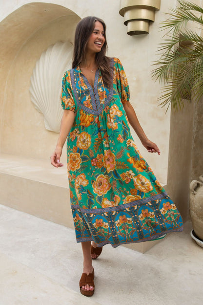 Love Letter Midi Dress - Atlantis