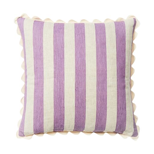 F/Cushion Stripe Lilac Peach 60cm