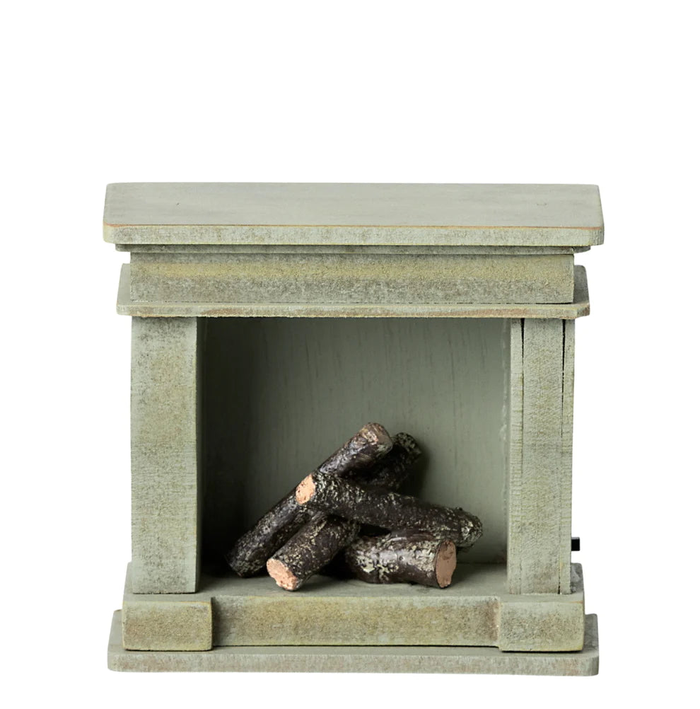 Miniature Fireplace Mouse