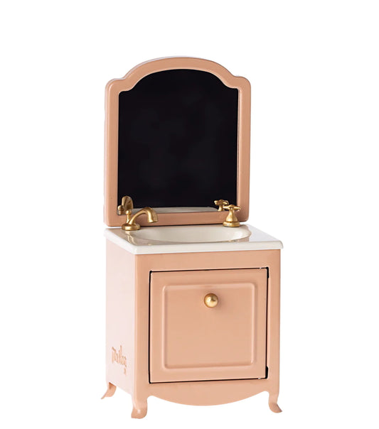 Miniature Sink Dresser Mirror - Powder
