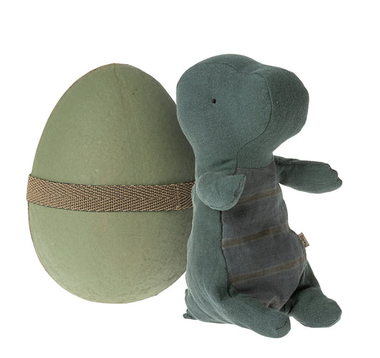 Gantosaurus in Egg - Small Dark Petrol