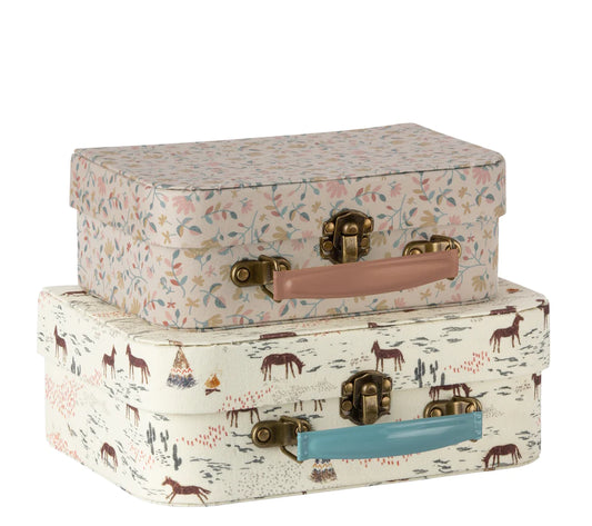 Suitcases Fabric Set of 2 Chevaux