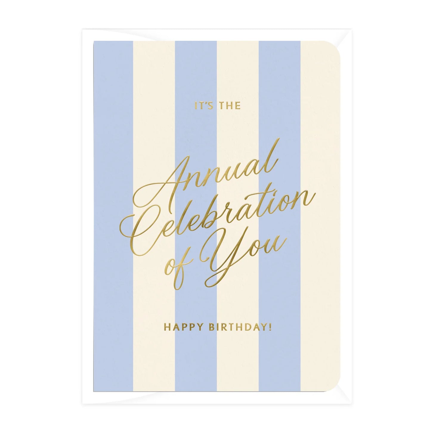 Annual Celebration Stripe Card