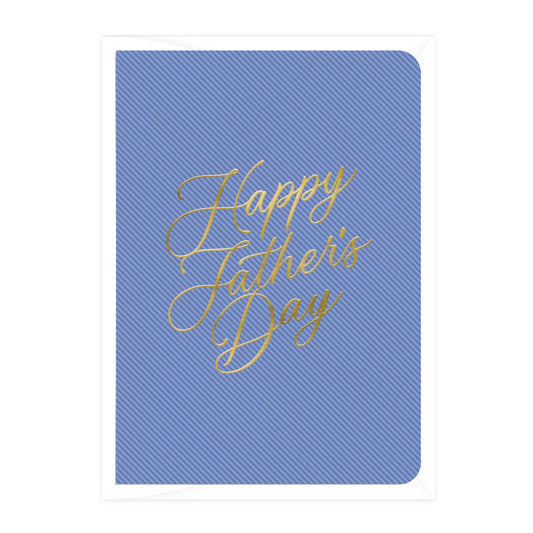 Fathers Day Navy Pinstripe Card