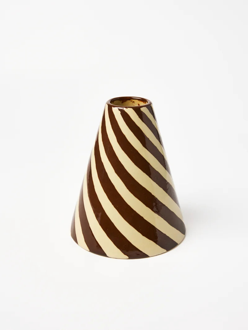 Jester Vase Chocolate Swirl
