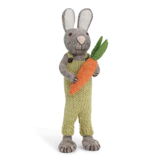 Bunny Big Grey Pants and Carrot