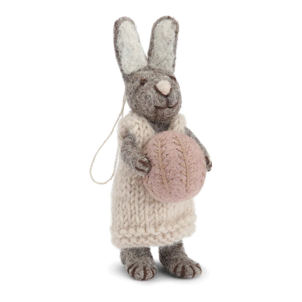 Bunny Small Grey Dress and Egg