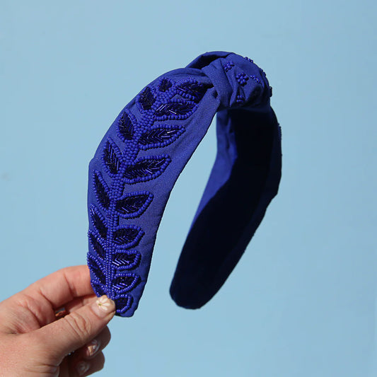 Cobalt Top Knot Headband