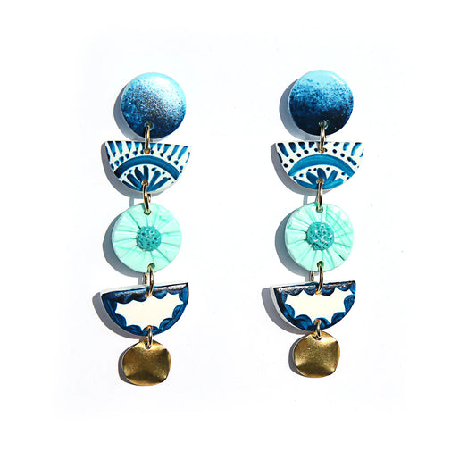 Painted Drop Earrings