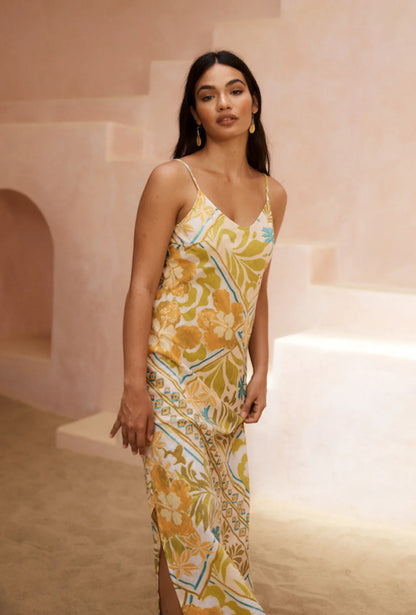 Celestial Maxi Dress Paradise Print