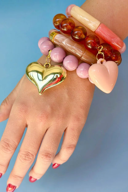 Tube Bracelet ~ Rose Combo