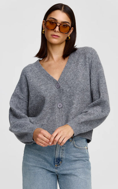 Goldie Cardigan ~ Grey Marle