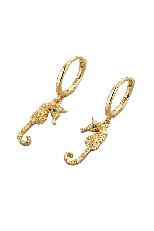 Seahorse Huggies Gold