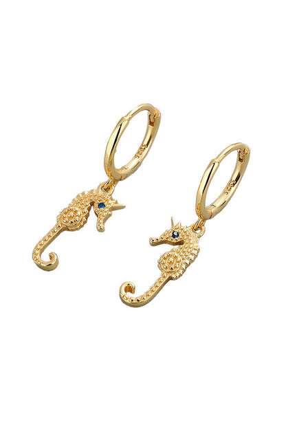 Seahorse Huggies Gold