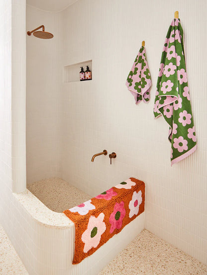 Flower Bed Hand Towel