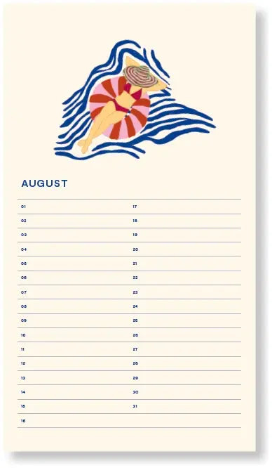 Birthday Calendar ~ Birds