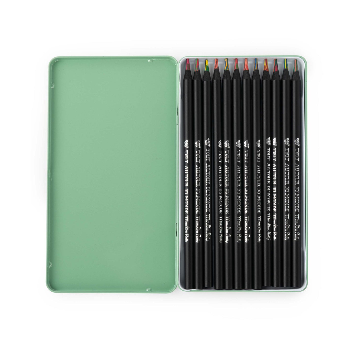 Autour du Monde 12 multicoloured pencils