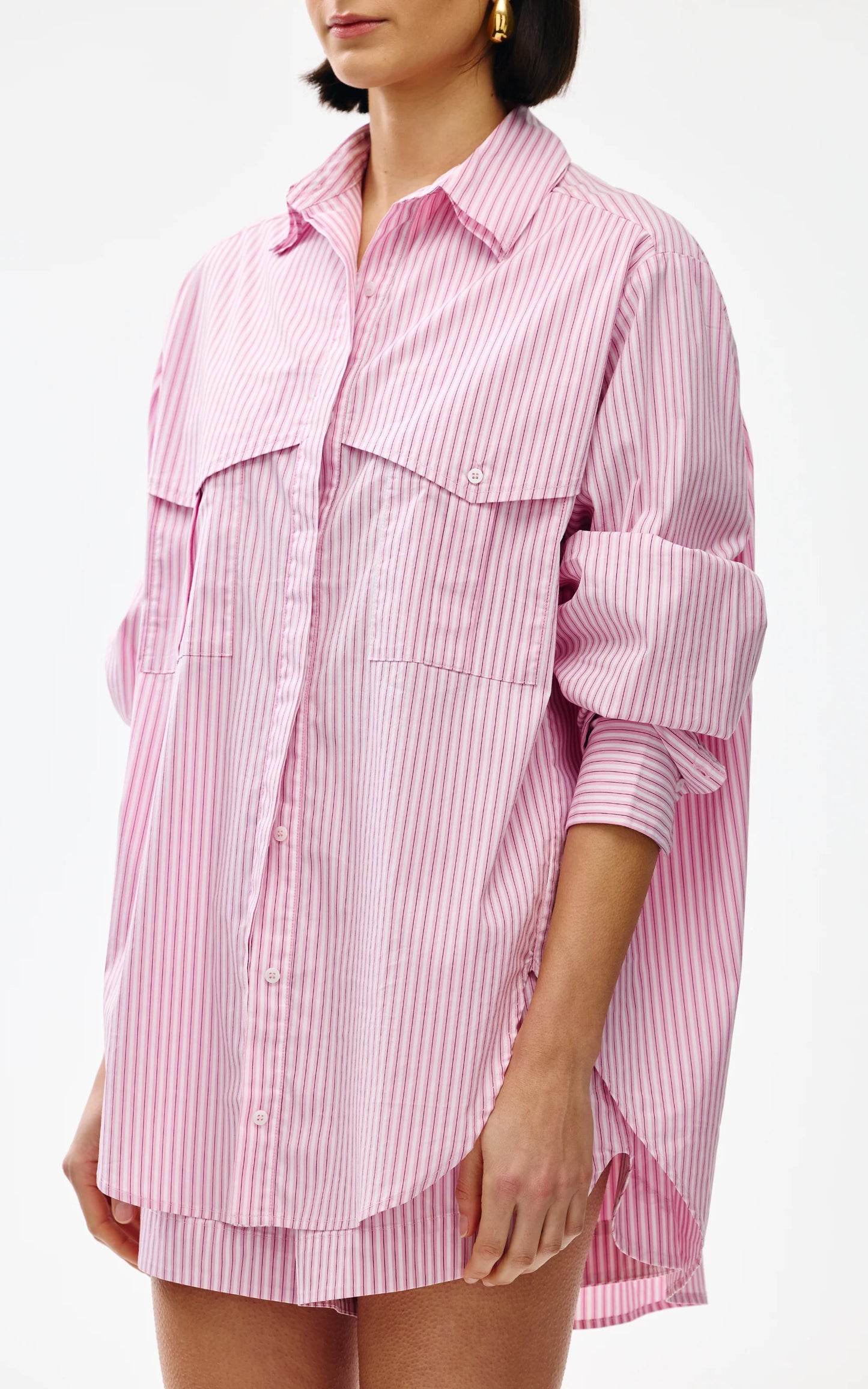 Riley Shirt ~ Pink Stripe