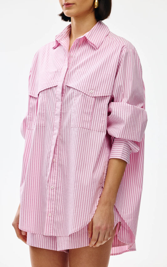 Riley Shirt ~ Pink Stripe