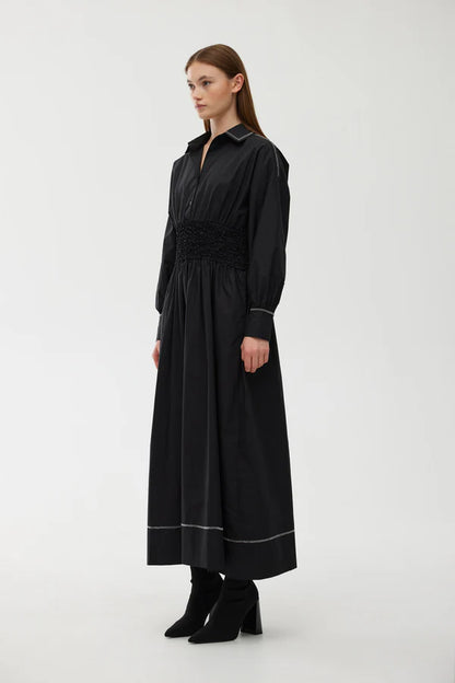Hazel Dress Black ZigZag