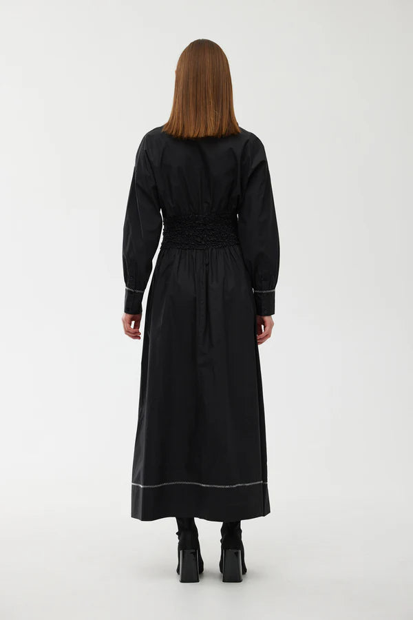 Hazel Dress Black ZigZag