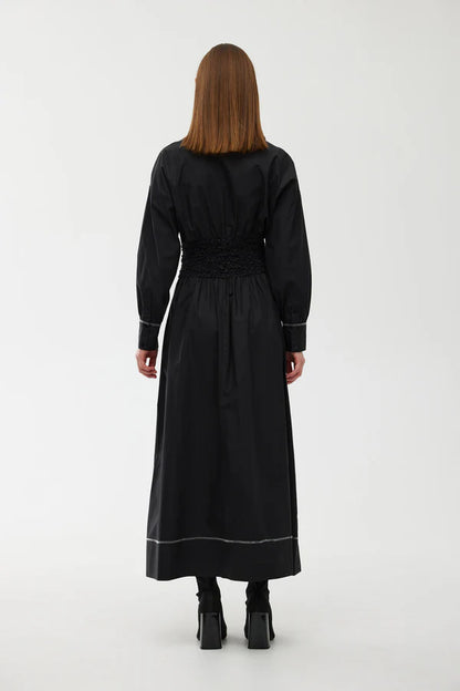 Hazel Dress Black ZigZag