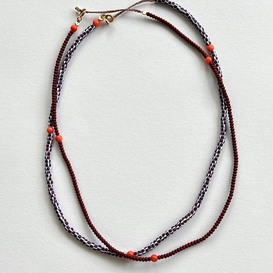 Burgundy Necklace Plain