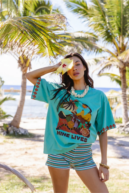 Silver Sun Tee ~ Nautical