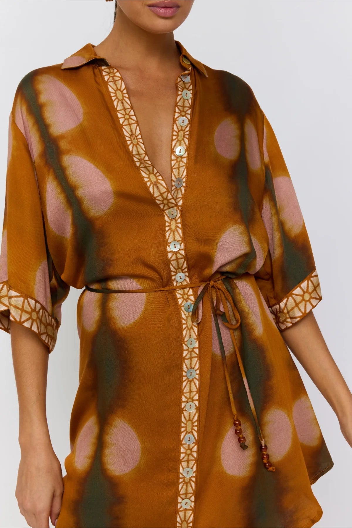 Lois Shirt Dress ~ Umber