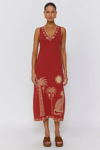 Soleil Dress - Rust
