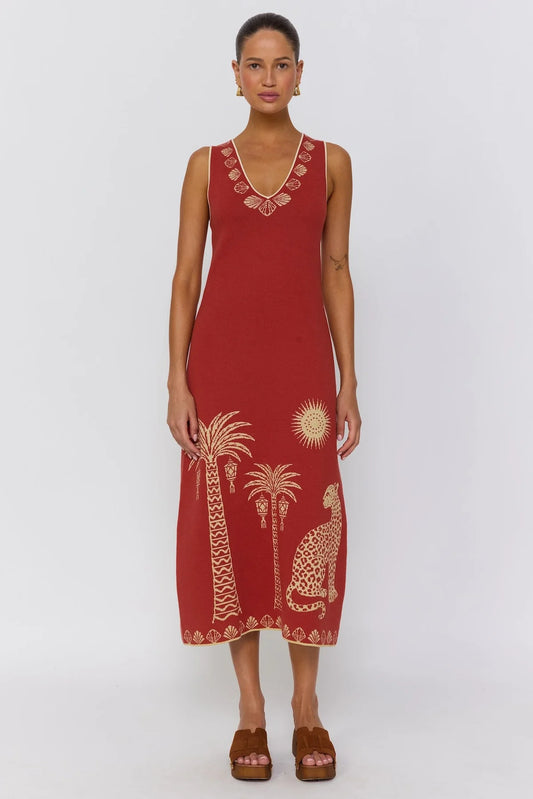 Soleil Dress - Rust