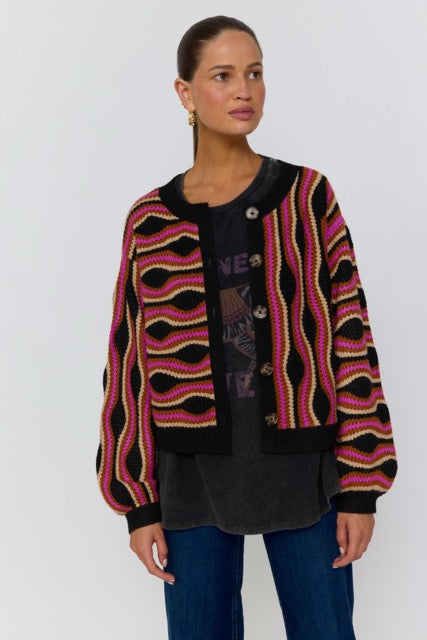Mirage Long Sleeve Tee in Noir