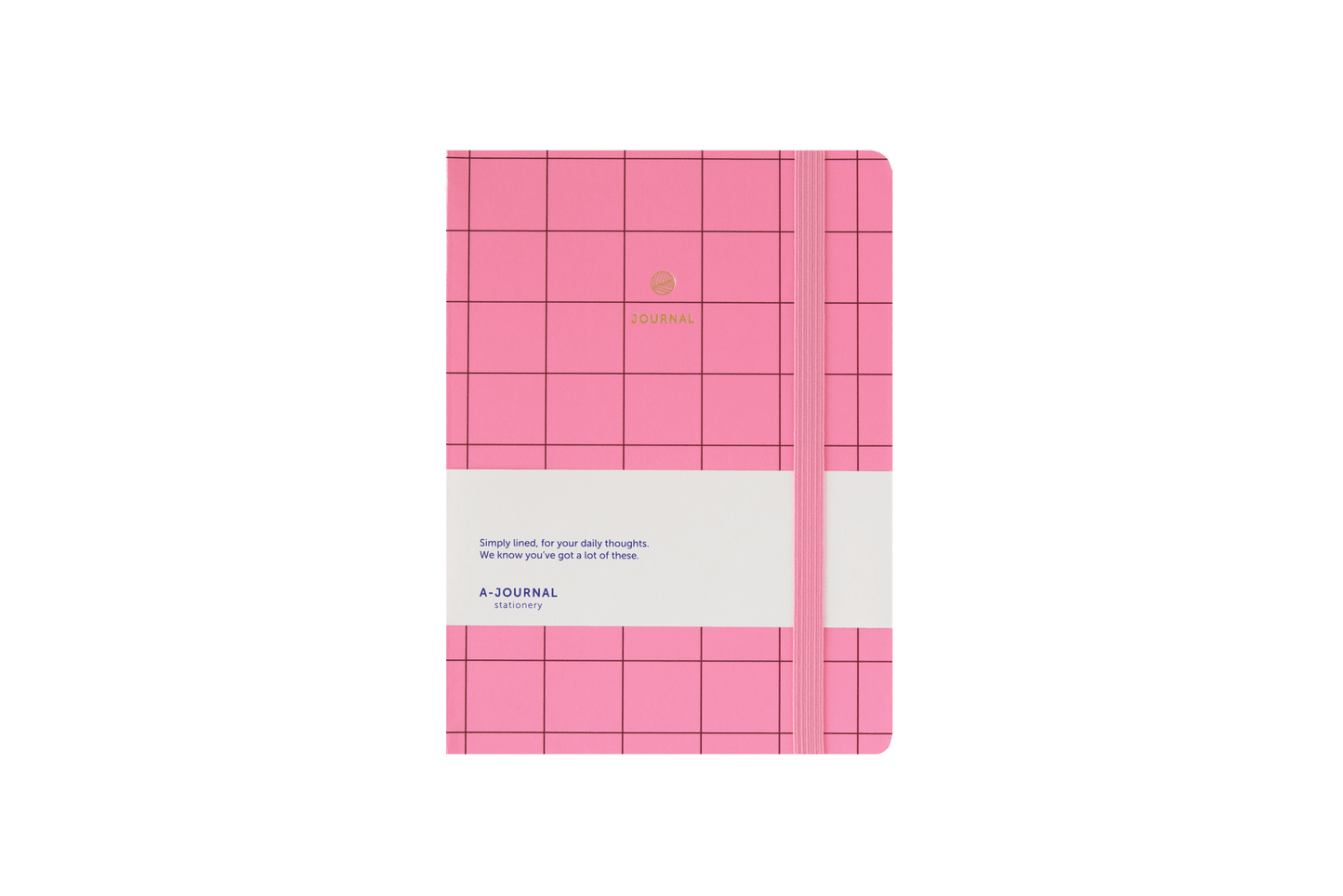 A5 Notebook ~ Pink Check