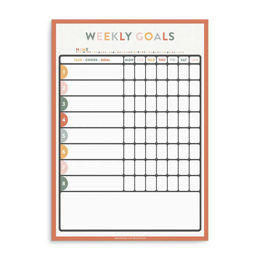 Kids Magnet Reward / Chore chart A4