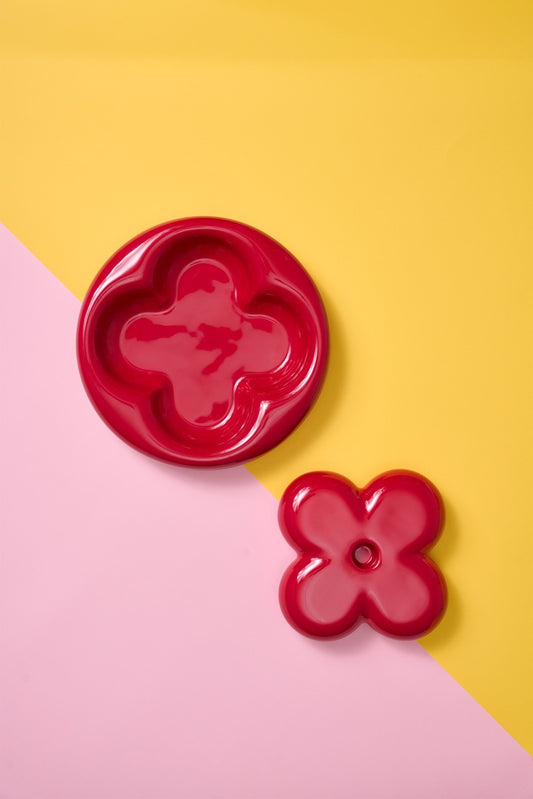 Folia Modular Candle Holder + Tray ~ Cherry Cola