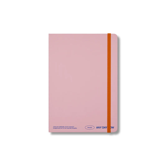 Any Day Notebook A5 Ruled ~ Blush