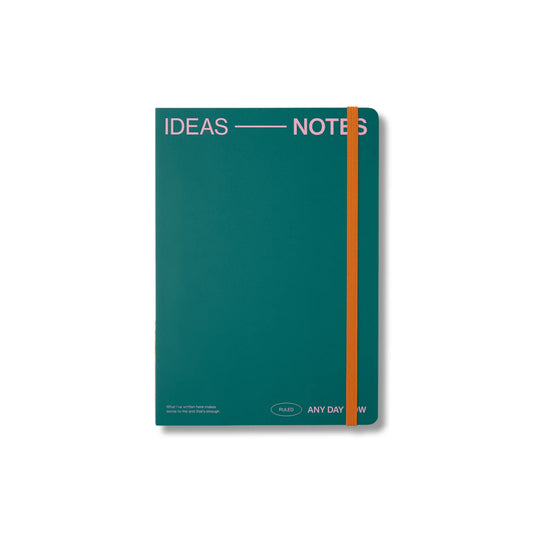 Open Bound Notebook A5 Ruled ~ Teal