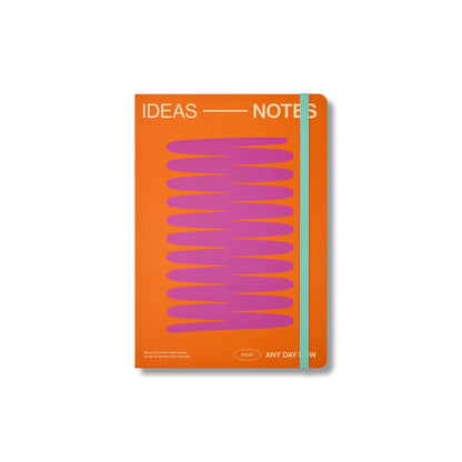 Open Bound Notebook A5 Ruled ~ Coral