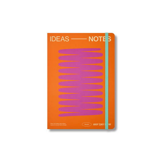 Open Bound Notebook A5 Ruled ~ Coral