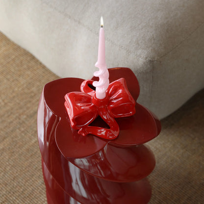 Candle Holder Ribbon ~ Red